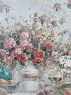 Wiel Vaes olieverfschilderij  stilleven "Bloemen in vazen", Ophalen