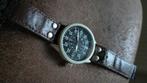 Millitaire horloge automatic, Sieraden, Tassen en Uiterlijk, Horloges | Heren, Overige merken, Leer, Staal, Polshorloge
