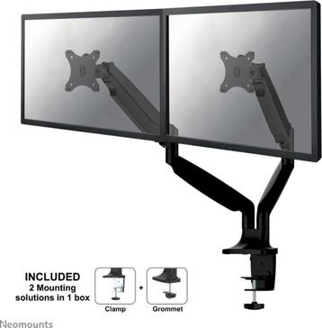 Neomounts D750DBLACK monitorbeugel voor 2 schermen beschikbaar voor biedingen