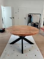 Mooie ronde eettafel, Huis en Inrichting, Tafels | Eettafels, Ophalen, Rond, Zo goed als nieuw, Vijf personen of meer