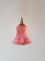 Vintage glazen hanglamp (4 stuks beschikbaar), Minder dan 50 cm, Nieuw, Vintage, Ophalen of Verzenden