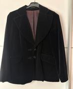 Fluwelen blazer, ideaal als carnavals jasje om te pimpen, Maat 38/40 (M), Zwart, Ophalen of Verzenden, Jasje