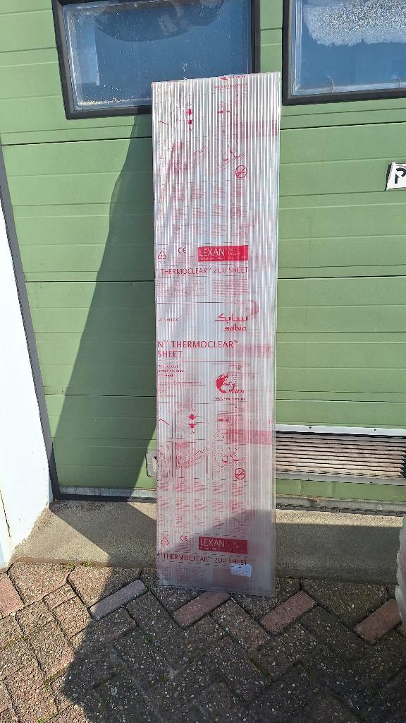 Polycarbonaat UV plaat Sabic, Leman 8 mm 75 x175 en 80 x 175, Doe-het-zelf en Verbouw, Zeil en Folie, Nieuw, Overige typen, Minder dan 5 m²