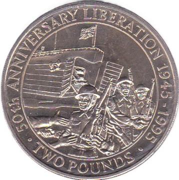 BAILIWICK OF GUERNSEY  TWO  POUNDS  1995 beschikbaar voor biedingen