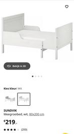Ikea sundvik peuterbed meegroeibed, 70 tot 85 cm, Ophalen of Verzenden, Zo goed als nieuw, Lattenbodem