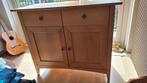 COMMODE Perenhout 2 deur / 2 laden, babykamer, Ophalen, 100 tot 150 cm, Zo goed als nieuw, Met deur(en)