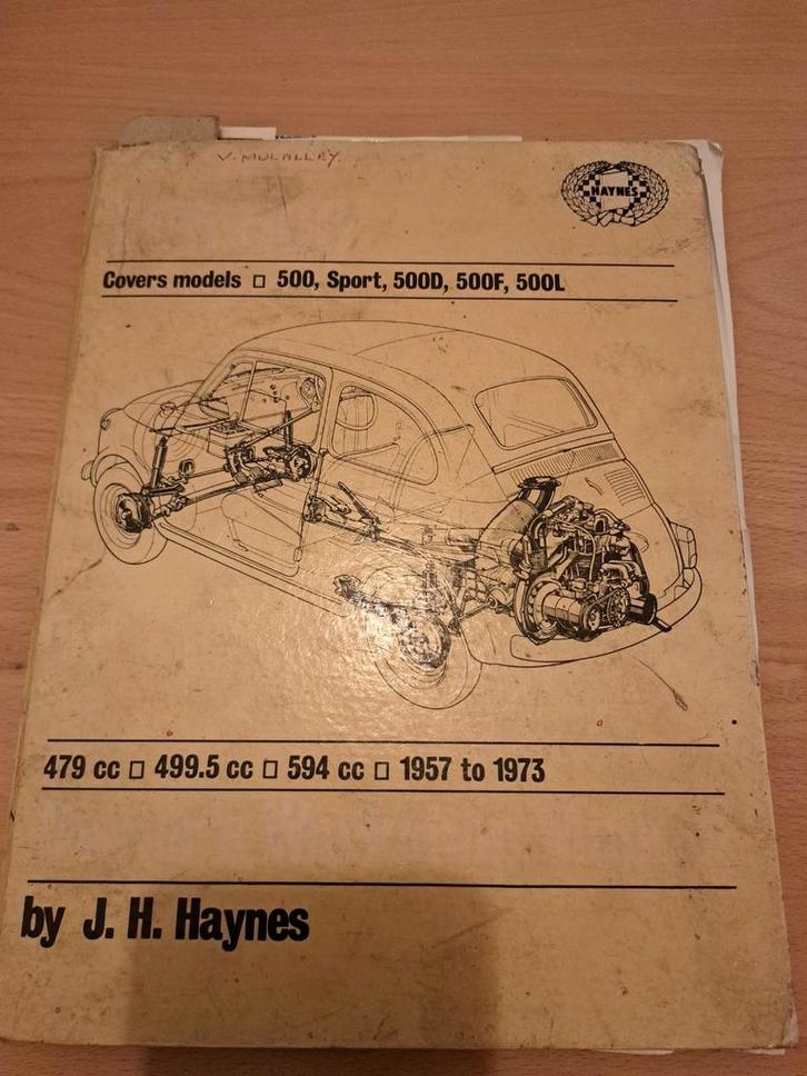 Haynes Manual Fiat 500 - Diverse Modellen, Boeken, Auto's | Boeken, Gelezen, Ophalen of Verzenden