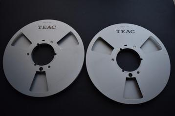 2x TEAC RE-1002 METAL REEL TAPE (26,5 cm / 10.5") VINTAGE beschikbaar voor biedingen