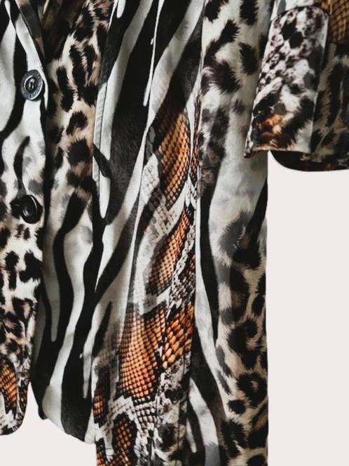 STUDIO ANNELOES jasje blazer animal XXL travelstof, Kleding | Dames, Jasjes, Kostuums en Pakken, Zo goed als nieuw, Jasje, Maat 42/44 (L)