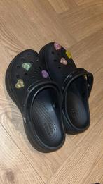 Zwarte Crocs Platform Clog - Maat 37-38, Ophalen of Verzenden, Nieuw, Zwart, Slippers