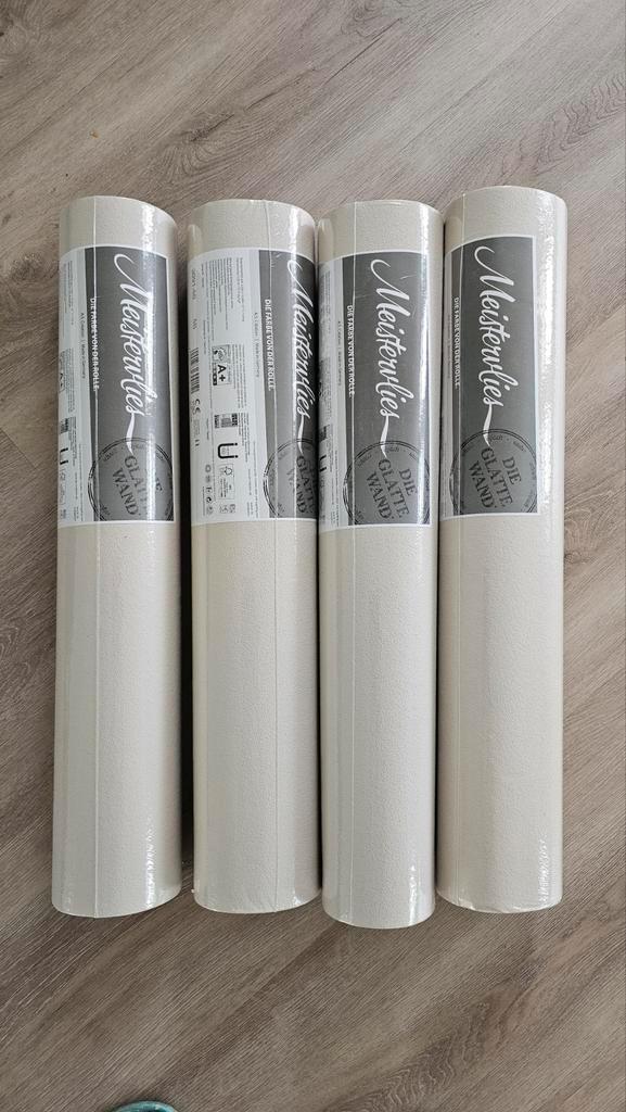 4 Rollen Meistervlies Vliesbehang - Nieuw!, Huis en Inrichting, Stoffering | Behang, Wit, Beige, 10 tot 25 m², Ophalen of Verzenden