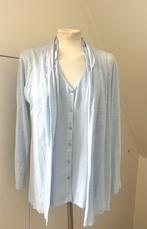 Blouse jasje blauw linnen 38 M / jas Pauw vest 38, Ophalen of Verzenden, Zo goed als nieuw, Maat 38/40 (M), Groen