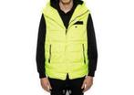 DIESEL gewatteerd vest bodywarmer L capuchon Sun Gilet 180£, Maat 52/54 (L), Diesel, Geel, Nieuw