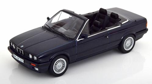 1:18  BMW E30 325I Cabrio - 1991 - Donkerblauw Metallic, Hobby en Vrije tijd, Modelauto's | 1:18, Nieuw, Auto, Norev, Ophalen of Verzenden