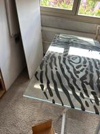 Glazen tafelblad van ikea - buroblad, 100 tot 150 cm, Minder dan 50 cm, Rechthoekig, 50 tot 100 cm