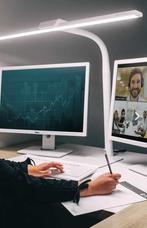 Broadwing TLC 9000 plus bureaulamp wit, Ophalen, Zo goed als nieuw, Kunststof, 50 tot 75 cm