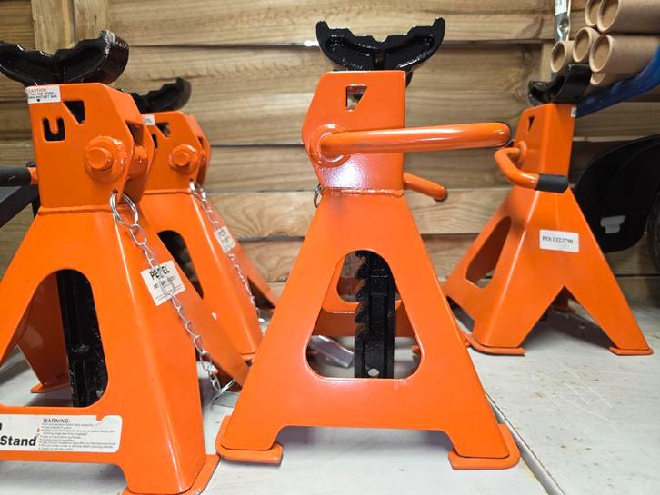 Set van 5 Stevige Autosteunen - 2 Ton, Auto diversen, Krikken, Gebruikt, Potkrik, Manueel, Ophalen of Verzenden