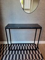Sidetable, wandtafel met marmeren blad v BePureHome 85x90x30, Huis en Inrichting, Tafels | Sidetables, Ophalen, Gebruikt, 50 tot 100 cm