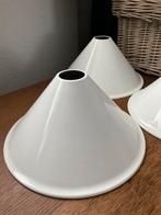 METALEN/ALUMINIUM Schoenmakers LAMPENKAPPEN (3) ‘MASSIVE’, Gebruikt, Wit, Rond, Modern/klassieke vorm