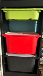 Trofast kast, wit en zwart, Kinderen en Baby's, Ophalen, Zo goed als nieuw, 75 tot 100 cm, Minder dan 50 cm