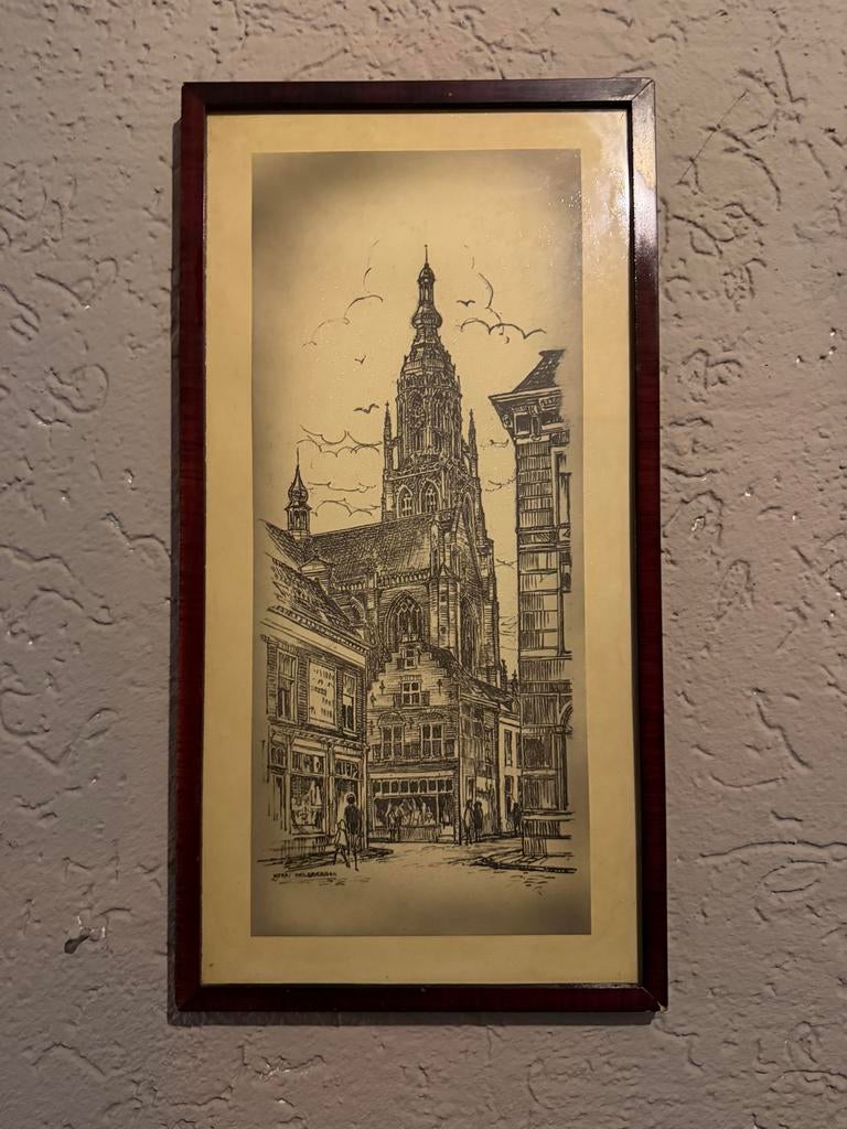 breda van Korst Molsbergen & twee tegeltjes grote kerkBreda, Ophalen of Verzenden