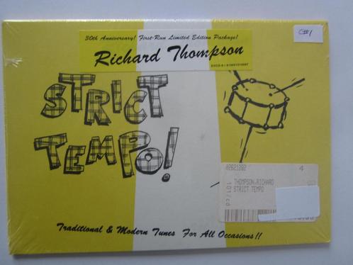 CD: Richard Thompson – Strict Tempo!, Cd's en Dvd's, Cd's | Rock, Nieuw in verpakking, Singer-songwriter, Ophalen of Verzenden