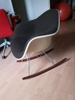 Vintage Eames Rocking Chair glasfiber, Huis en Inrichting, Stoelen, Ophalen, Kunststof, Gebruikt, Zwart