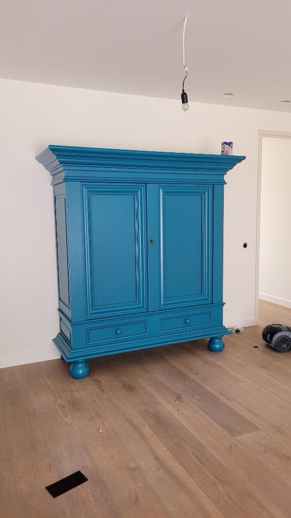 Broodkasten, kamerkasten, buffetkasten brocante wandkasten, Huis en Inrichting, Kasten | Buffetkasten, Zo goed als nieuw, 200 cm of meer