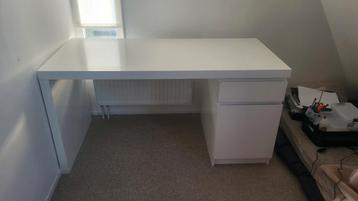 Ikea Malm Bureau - Wit - afbeelding 1