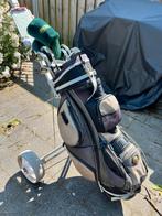 Golftas+golfkar+golfclubs (Wie?, per ongeluk verwijderd 🙄), Sport en Fitness, Golf, Ophalen, Gebruikt, Club, Overige merken