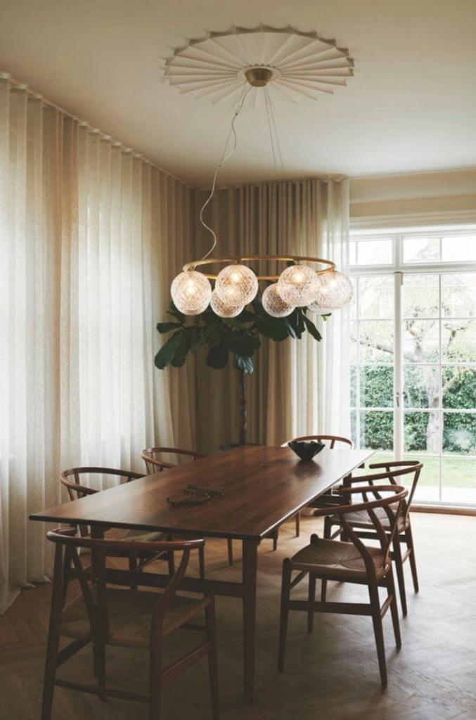 Nuura Miira 8 Circular Hanglamp, Huis en Inrichting, Lampen | Hanglampen, Nieuw, Minder dan 50 cm, Glas, Metaal, Overige materialen