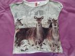 leuk shirt met herten mt 34 als nieuw, Overige kleuren, Ophalen of Verzenden, Zo goed als nieuw, Korte mouw