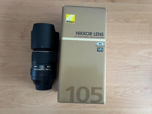 Nikon AF-S 105mm F2.8G IF-ED VR Micro, Audio, Tv en Foto, Fotografie | Lenzen en Objectieven, Zo goed als nieuw, Macrolens, Ophalen