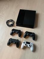 Playstation 4 500GB + 4 Controllers (3 werkend), Spelcomputers en Games, Spelcomputers | Sony PlayStation 4, Ophalen, Original