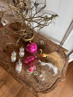 Kersthangers roze zilver goud vogel uil enz,zgan, Diversen, Kerst, Ophalen of Verzenden, Zo goed als nieuw