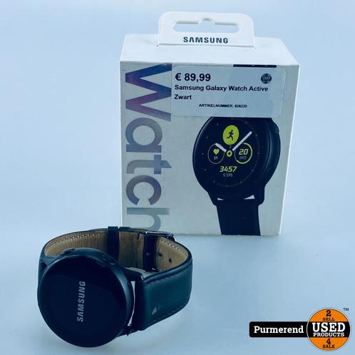 Samsung Galaxy Watch Active Zwart, Sieraden, Tassen en Uiterlijk, Smartwatches, Zo goed als nieuw