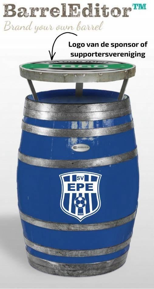 Wijnvat Statafel in huisstijl met logo alles mogelijk, Huis en Inrichting, Tafels | Statafels, Nieuw, Barrel Atelier, Ophalen of Verzenden