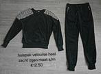 Huispak velourse maat s/m zwart zgan, Kleding | Dames, Huispakken, Ophalen, Zo goed als nieuw, Zwart