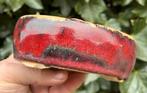Bonsai schaal Ossenbloed rood geglazuurd 14,4x10,1x4,9, Ophalen of Verzenden, Zo goed als nieuw, Minder dan 25 cm, Overige vormen