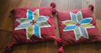 Handgeweven kussens- 2x - Ikea -50 x 50 cm-verzend ook, Ophalen, Gebruikt, Rood, Vierkant