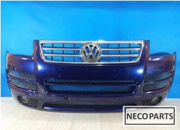 VW Touareg 1 7L R-Line VOORBUMPER ORIGINEEL KLEUR LD5Q beschikbaar voor biedingen
