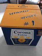 Corona koelbox / bier koelbox / metalen kist, Verzamelen, Biermerken, Ophalen, Gebruikt, Overige merken