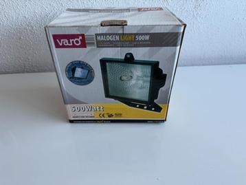 VARO - Halogeen bouw/beveilingslamp 500W beschikbaar voor biedingen