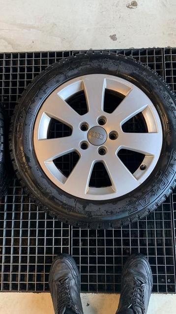 3 Audi Velgen met Winterbanden - 16 inch beschikbaar voor biedingen