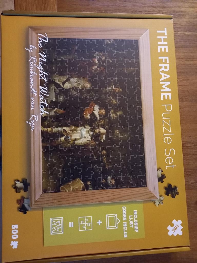 Legpuzzel "De Nachtwacht" - 500 stukjes, Hobby en Vrije tijd, Denksport en Puzzels, Ophalen, 500 t/m 1500 stukjes, Zo goed als nieuw