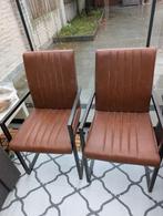 Eettafel set, Ophalen, Gebruikt, Twee, Bruin