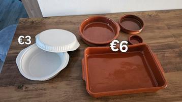 Goedkope ovenschalen (ALLES MOET WEG) beschikbaar voor biedingen