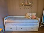 Ikea Hemnes Bed - Uitschuifbaar + Nieuw Matras!, Ophalen, Verstelbaar, Eenpersoons, Wit