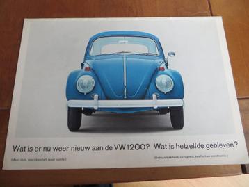 Folder Volkswagen Kever 1200 vernieuwingen 1964 beschikbaar voor biedingen