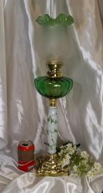 antieke Franse olielamp XL, Antiek en Kunst, Antiek | Lampen, Ophalen of Verzenden